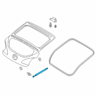 OEM 2014 Hyundai Veloster Lifter Assembly-Tail Gate Diagram - 81771-2V011