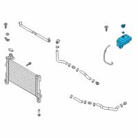 OEM Hyundai Reservoir Tank Assembly Diagram - 25430-C1100