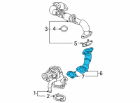 OEM 2022 Cadillac Escalade Inlet Pipe Diagram - 55504239