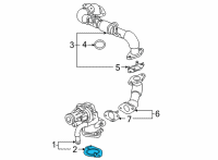 OEM 2022 GMC Yukon XL EGR Valve Gasket Diagram - 55508537