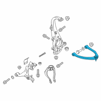 OEM 2012 Infiniti M35h Front Left Suspension Upper Link Complete Diagram - 54525-1MA0A