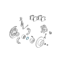 OEM 2016 Toyota Camry Wheel Bearing Snap Ring Diagram - 90520-77001