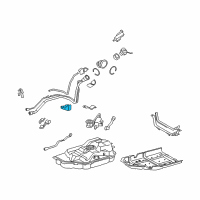 OEM 2010 Lexus RX450h Clamp, Fuel Filler Pipe Diagram - 77281-48100