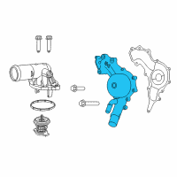 OEM 2011 Dodge Durango Water Pump Diagram - 5184498AH