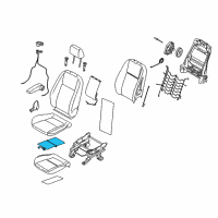 OEM Ford Transit Connect Seat Cushion Heater Diagram - AM5Z-14D696-B