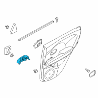 OEM 2018 Kia Niro Rear Power Window Sub Left Switch Assembly Diagram - 93580G5100