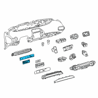 OEM Toyota Prius Prime Plate Diagram - 83862-47T60