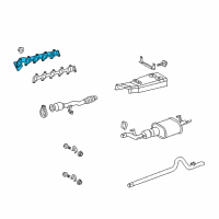 OEM 2003 Dodge Sprinter 2500 Exhaust Manifold Diagram - 5117523AA