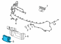 OEM 2021 Cadillac Escalade ESV Sensor Diagram - 84907385