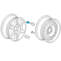 OEM 2009 Dodge Viper Nut-Tire Pressure Sensor Diagram - 52088961AA