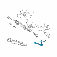 OEM 1999 Dodge Dakota Drag Link Repair Kit Diagram - 52039000