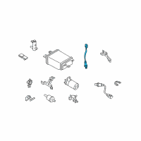 OEM Infiniti FX45 Heated Oxygen Sensor Diagram - 22691-AR210