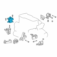 OEM Scion Side Mount Diagram - 12305-36030