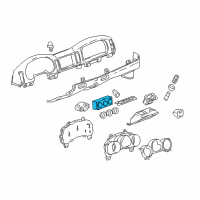 OEM Chevrolet SSR Heater & Air Conditioner Control Assembly Diagram - 15230831