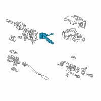 OEM 2004 Honda Odyssey Switch Assembly, Wiper Diagram - 35256-S0X-A11