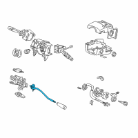 OEM 2001 Honda Odyssey Lever Set, Select Diagram - 54100-S0X-A52