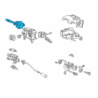 OEM 2000 Honda Odyssey Switch Assembly, Lighting Diagram - 35255-S0X-A11