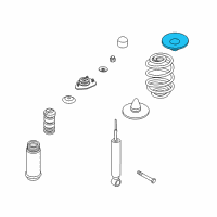 OEM BMW 318i Spring Pad Diagram - 33-53-1-136-385