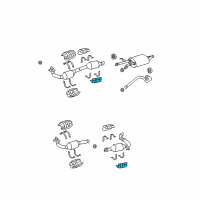 OEM Toyota Rear Shield Diagram - 18445-0F040