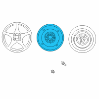 OEM 2003 Toyota MR2 Spyder Wheel, Spare Diagram - 42611-17220