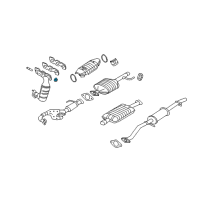 OEM Ford Flex Exhaust Manifold Nut Diagram - -W701706-S440