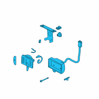 OEM 1996 Oldsmobile Bravada Lamp Asm-Front Fog Diagram - 16524400