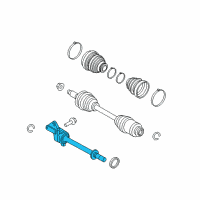 OEM 2010 Mercury Milan Inner Shaft Diagram - AE5Z-3A329-C