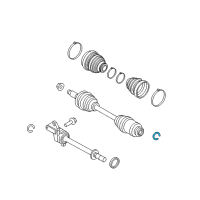 OEM 2012 Ford Fusion ABS Ring Retainer Diagram - AE5Z-4B422-A