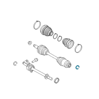 OEM Ford Fusion ABS Ring Retainer Diagram - AE5Z-4B422-A