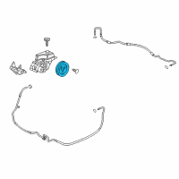 OEM Cadillac DTS Pulley Asm, P/S Pump Diagram - 19367417
