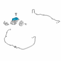 OEM 2007 Cadillac DTS Reservoir Kit, P/S Fluid Diagram - 15221011