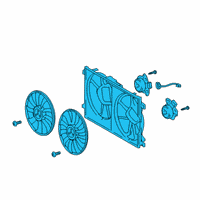 OEM 2019 Lexus UX250h Fan Assembly, W/MOTOR Diagram - 16360-24070