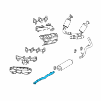 OEM 2007 Dodge Dakota Resonator-Exhaust Diagram - 52855724AA