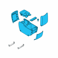 OEM 2022 Nissan Armada Console Assy-Rear Diagram - 96950-6JL0A