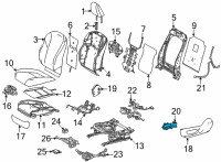 OEM 2022 Lexus ES300h Switch Assembly, Power S Diagram - 84920-33170