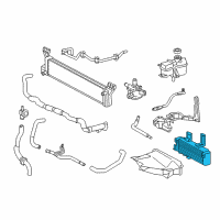 OEM 2015 Toyota Highlander Transmission Cooler Diagram - 32910-48180