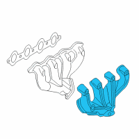 OEM Pontiac GTO Shield-Exhaust Manifold Heat-LH Diagram - 12563279