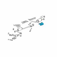 OEM 2010 Honda Fit Plate, Muffler Baffle Diagram - 74605-TK6-A00