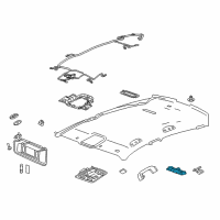 OEM 2015 Chevrolet Impala Reading Lamp Assembly Diagram - 22800747