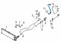 OEM 2019 BMW 530e xDrive TRANS. OIL COOLER FEED LINE Diagram - 17-22-9-452-051