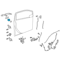 OEM Chevrolet Spark Lock Cylinder Diagram - 13598086