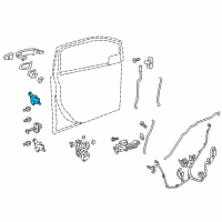 OEM 2022 Chevrolet Spark Upper Hinge Diagram - 95366509