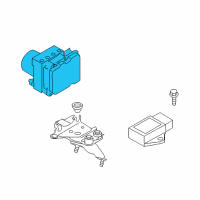 OEM 2015 Infiniti Q40 Actuator & Ecu Assy, Aniti-Skid Diagram - 47660-1NM2E