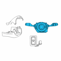 OEM 2019 BMW X1 Steering Column Switch Diagram - 61-31-6-827-372