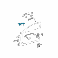 OEM 2019 Toyota Tundra Cylinder & Keys Diagram - 69052-0C020