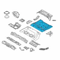 OEM 2014 Nissan Murano Floor-Rear, Rear Diagram - G4514-1GRMA