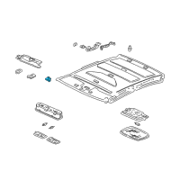 OEM 1999 Honda Odyssey Holder, Sunvisor *YR169L* (MILD BEIGE) Diagram - 88217-S04-003ZG