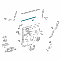 OEM 2020 Toyota Land Cruiser Belt Weatherstrip Diagram - 68173-60050