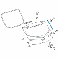 OEM 2020 Toyota Corolla Lift Cylinder Diagram - 68950-0WE20