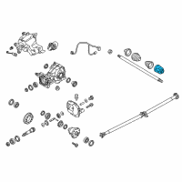 OEM 2020 Kia Sportage Joint Kit-Rear Axle Differential Diagram - 49635D3740